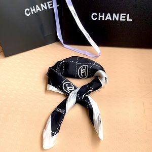 Chanel Logo Scarf. 20” x 20”